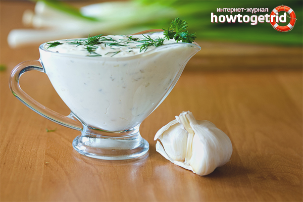 Mayonnaise à base de crème sure