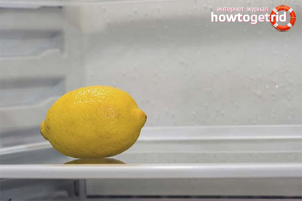 Odeur de citron au frigo