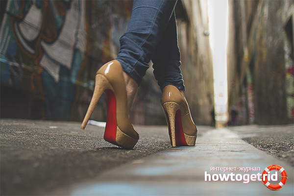 Technique de marche des talons