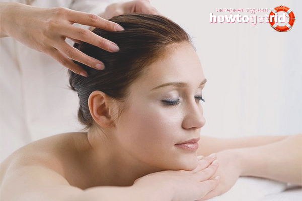 Massage des maux de tête