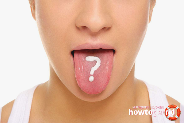 Symptômes d'un tipun dans la langue