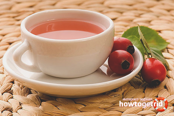 Thé aux cynorhodons pour les rhumes