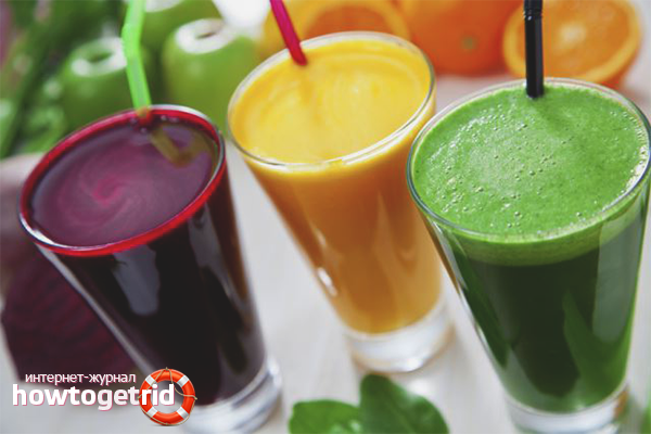 Caractéristiques de boire du jus frais