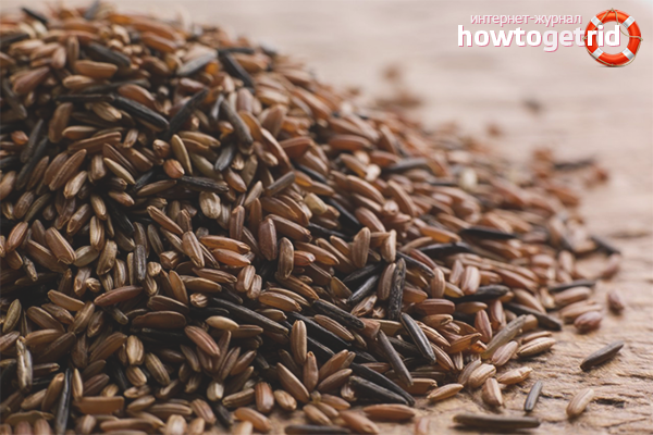 Riz brun avec perte de poids