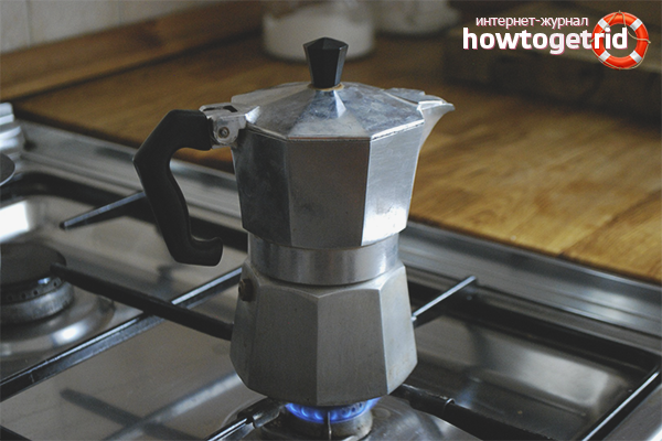 Comment préparer du café dans une cafetière geyser