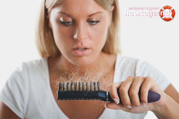 Que faire si les cheveux tombent en lambeaux