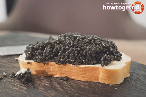Propriétés utiles du caviar noir