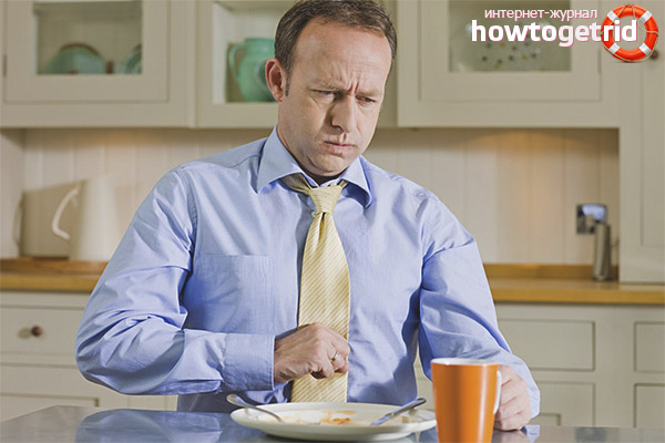 Lourdeur dans l'estomac après avoir mangé