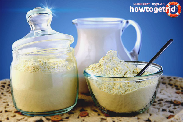 La liste des règles d'utilisation du lait en poudre