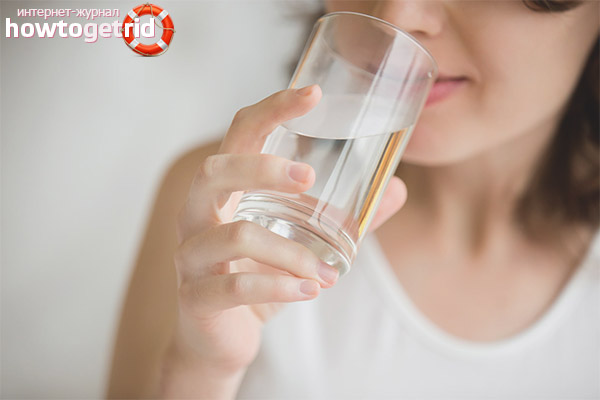 L'eau après avoir mangé