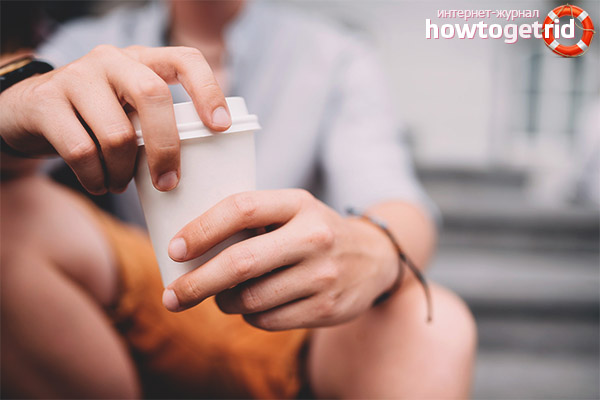 Dégâts de café avant l'entraînement