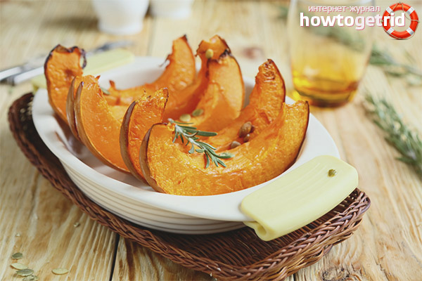 Citrouille au four pour le diabète
