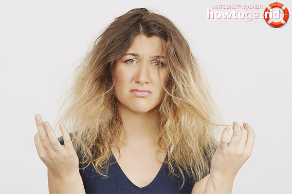 Soin des cheveux secs