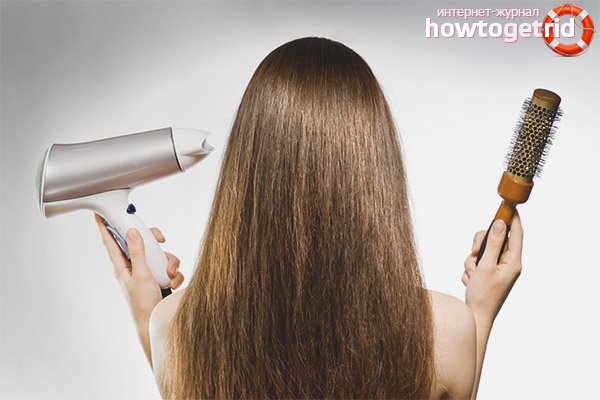 Coiffure et séchage