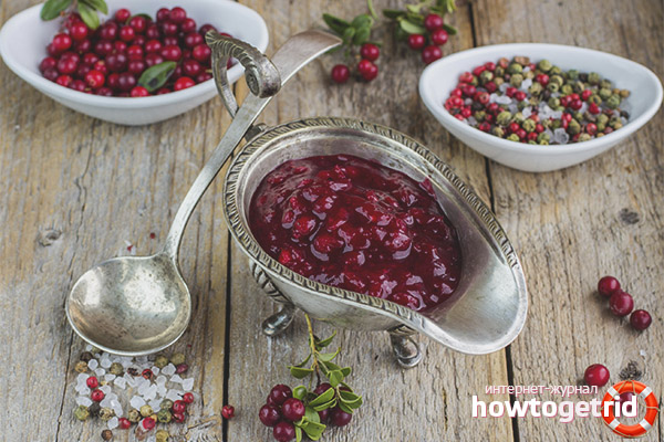 Sauce à la viande aux airelles