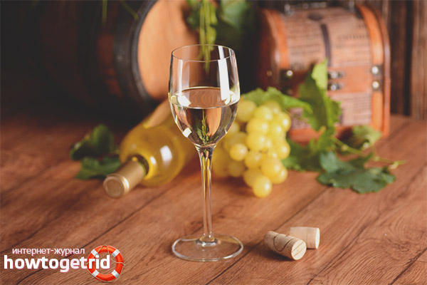 L'effet du vin blanc sur le corps