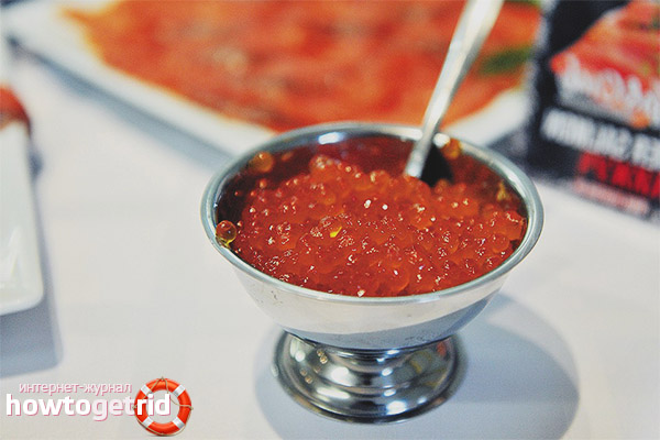 Caviar rouge pour les enfants