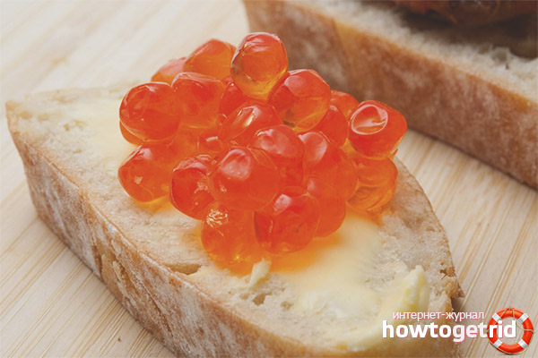 Sous quelle forme donner du caviar rouge aux enfants